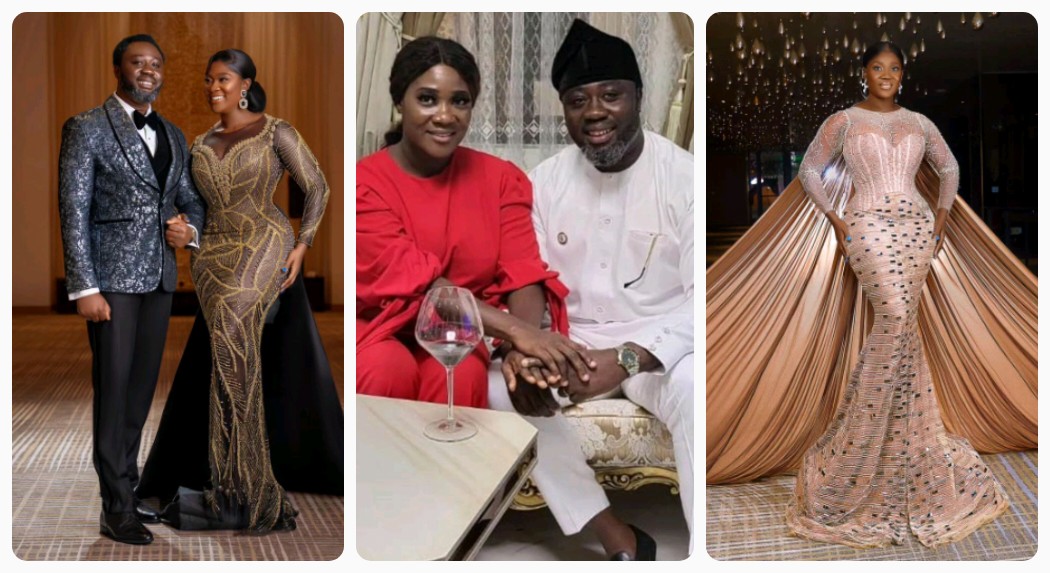 Prince Okojie, Mercy Johnson's husband has celebrated her on the occasion of her birthday and 12th wedding anniversary.