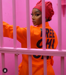 "Womanizer, Free Chi, Free Her...."- Davido's Alleged Babymama, Anita Releases Video For Her New Song, Netizens Dr@g Her