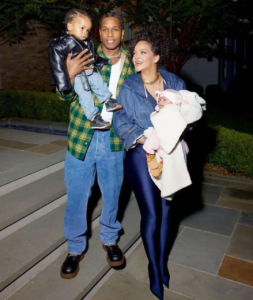   Rihanna and A$AP Rocky introduce their second child Riot Rose to the world in intimate family photo shoot