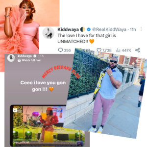 "The love I have for that girl ( Cee-C) is unmatched, Cee-C, I love you " - BBNaija Kiddwaya tells Cee-C after receiving a heartwarming message from her during the just concluded Bbnaijaxlipton