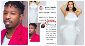 "Low Budget Clown..."- Bbn Ike F!res Back At Maria After She Made Jest Of Him While Celebrating Mercy Eke Becoming A Finalist (Detail)
