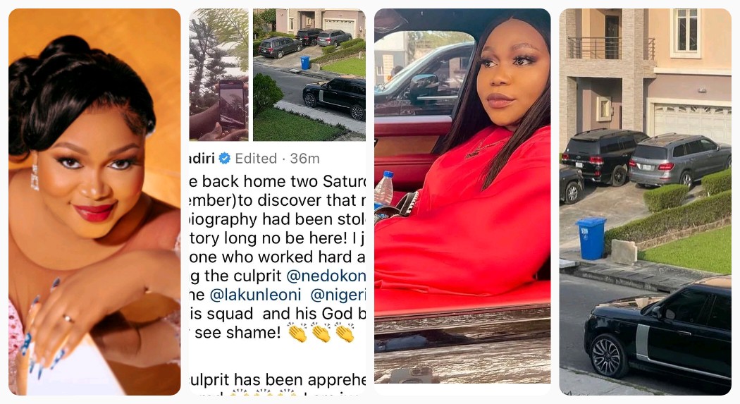 "I Am Just Coming From A Lot"- Actress Ruth Kadiri Says As She Recovers Her Range Rover Allegedly Stolen By One Of Her Staff (DETAIL)