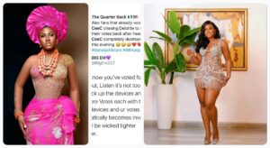  "Lets All Be Wicked Together.. Pick Up Your Devices & Make Her Votes Invalid"- Alex Fans React After Ceec's Speech Against Their Favourites Last Night (DETAIL)