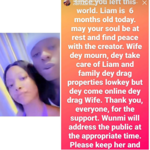 Wife dey mourn dey take care of Liam, family dey drag properties lowkey- Mohbad's sister in-law says (DETAIL)