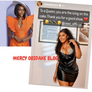 “You’re the icing on the cake Queen......, gave us a show” BBNaija’s Beauty Tukura shower praises on Ceec, fans drag her for not congratulating the winner, a former housemate