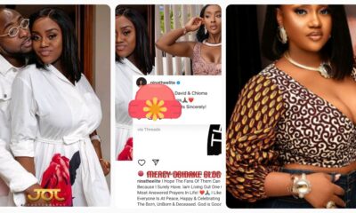 Davido's Alleged Side Chic, Anita Reacts To News Of Him & Chioma Giving Birth To Twins (DETAILS)