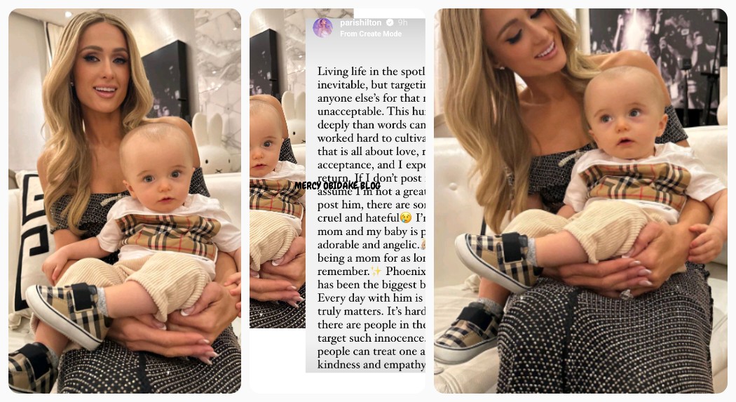 "This hurts my heart more deeply than words can describe"- Paris Hilton reacts after trolls mocked her infant son (DETAIL)