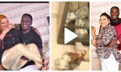 Prophet Jeremiah Fufeyin surprised his wife with N55,000,000 cash for her birthday (VIDEO/PHOTOS)