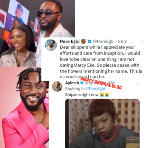 Percy Shippers In Tears As Pere Reveals He Is No Longer Dating Mercy Eke