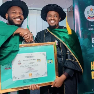 "Steady Winning" BBN Frodd Writes As He Bags Doctorate Degree (PHOTOS)