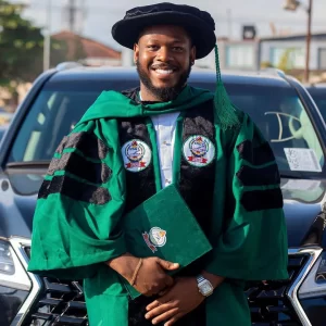 "Steady Winning" BBN Frodd Writes As He Bags Doctorate Degree (PHOTOS)