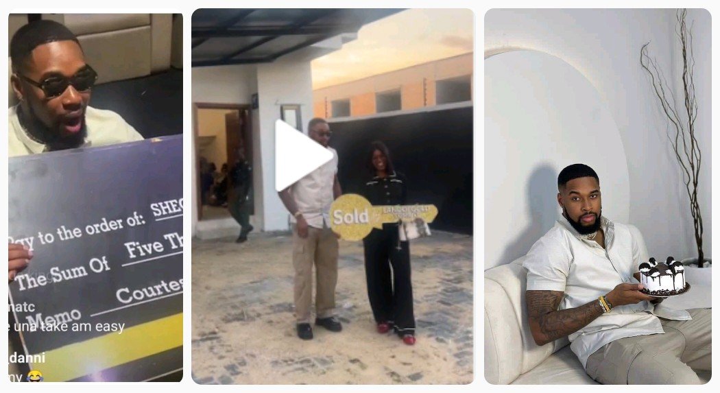 Sheggz fans gift him a new house, 5000 pounds and other gifts for his 28th birthday (VIDEO/PHOTOS)