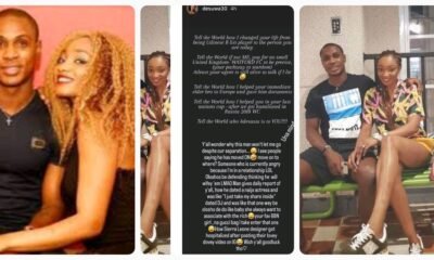 “You slept with popular bbn fave.....Tell the World how I changed your life”- footballer Jude Ighalo’s estranged wife Sonia continues to drag him on IG.