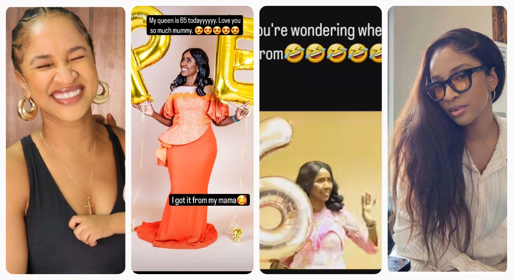 Actress, Adesua Etomi Celebrates Her Mother's l