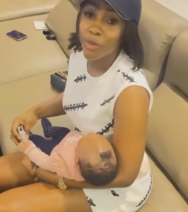 "Mercy Eke Is The Richest Big Brother Housemate...."- Fans React As She Gifts Frodd's Baby $1000 (VIDEO/PHOTOS)