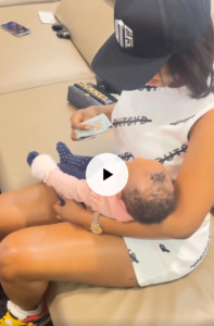 "Mercy Eke Is The Richest Big Brother Housemate...."- Fans React As She Gifts Frodd's Baby $1000 (VIDEO/PHOTOS)