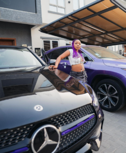 "A Gift From Me To Me"- Singer, Guchi Writes As She Acquires A Brand New Benz (PHOTOS)