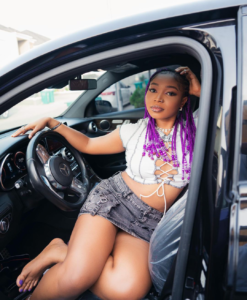 "A Gift From Me To Me"- Singer, Guchi Writes As She Acquires A Brand New Benz (PHOTOS)