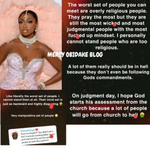  "A lot of religious people will go from church to h£ll"- Reality Tv star, Doyin says, gives reasons
