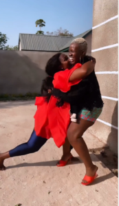 Beautiful Moment As Comedian Real Warri Pikin Gifts Mum A Car, 18k Gold For her Birthday (VIDEO/PHOTOS)