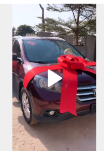 Beautiful Moment As Comedian Real Warri Pikin Gifts Mum A Car, 18k Gold For her Birthday (VIDEO/PHOTOS)