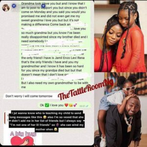 "I've Been Disappointed Since My Brother D!ed. My dad......" — Imade Adeleke Lament B!tterly To Her Grandma In A Chat Shared By Her Mom, Sophia Momodu