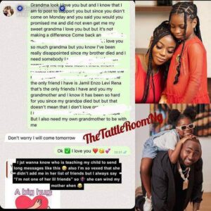 "I've Been Disappointed Since My Brother D!ed. My dad......" — Imade Adeleke Lament B!tterly To Her Grandma In A Chat Shared By Her Mom, Sophia Momodu