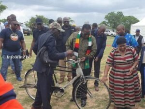 Zimbabwe President Donates 54 Bicycles To Village Heads As Christmas Gift (PHOTOS)
