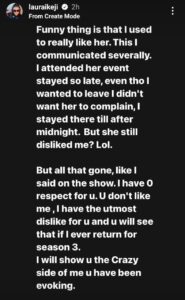Laura Ikeji on Iyabo Ojo