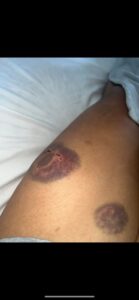 Lady cries on abusive baby daddy