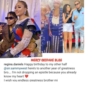 "My other half, i wish you endless greatness" Regina Daniels celebrates her elder brother on his birthday (PHOTOS)