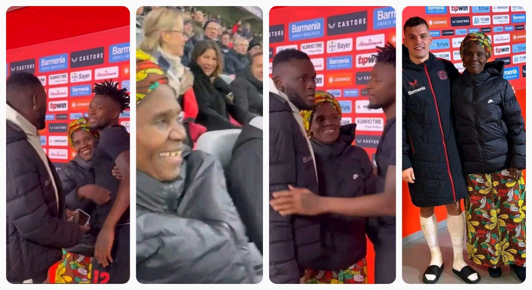 "One Of My Proudest Moments In My Career From 323 Army Barrack Akure To The World"- Footballer, Victor Boniface Says As He Dedicates Goal To His Mum, Flew His Grandmum To Germany To Watch Him Play; Introduces Her To His Teammates (PHOTOS/VIDEO)