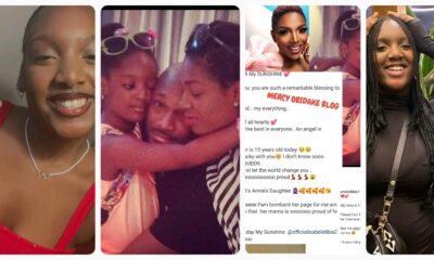 "My Sunshine, My First Seed, My Everything'- Singer, Annie Idibia celebrates first daughter, Isabel on her 15th birthday