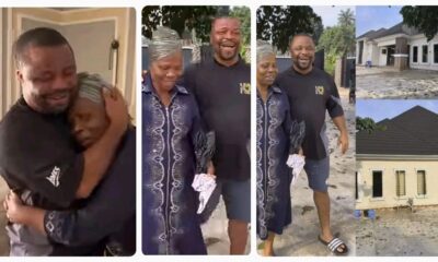 "Small Christmas gift for my mother" Nollywood actor and comedian, Apama Nolly gifts his mother a new house
