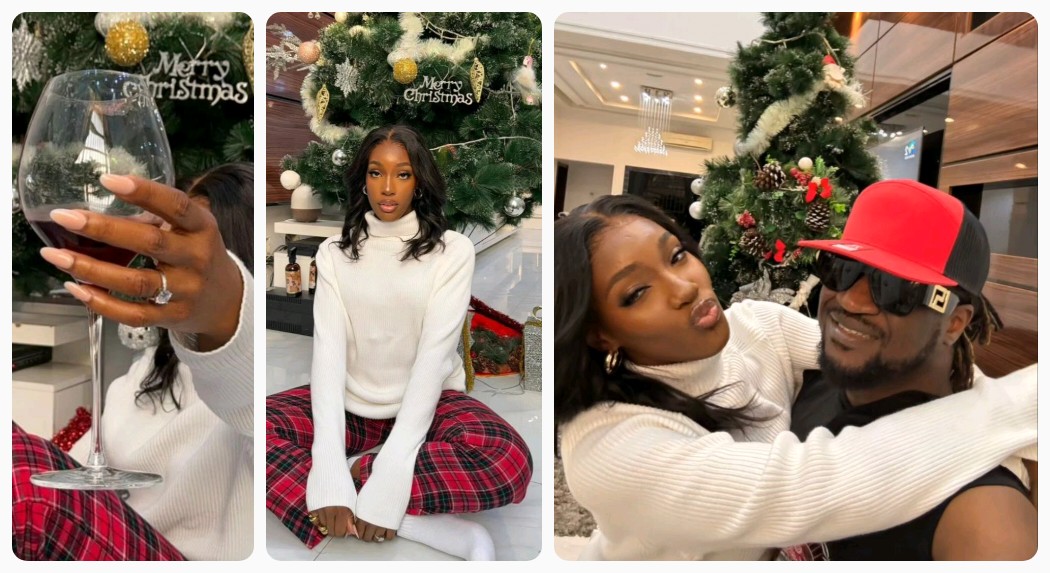 Singer Paul Psquare’s girlfriend, Ifeoma, sparks engagement rumours as she flaunts an ‘engagement ring’