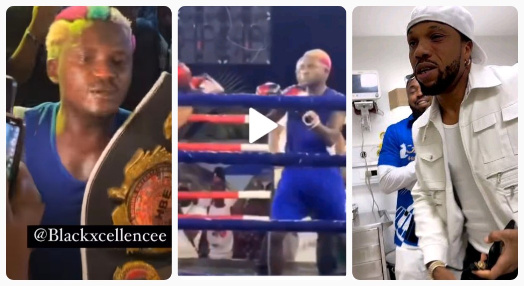 Portable Beats Charles Okocha In Celebrity Boxing Fight (DETAIL)