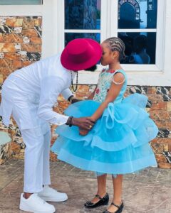 Comic actor Chief Imo celebrates daughter as she clocks 8 years old