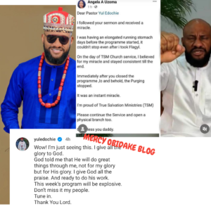 "God told me he will do great things through me" Yul Edochie reacts as lady narrates how he miraculously healed her during his Ministerial service