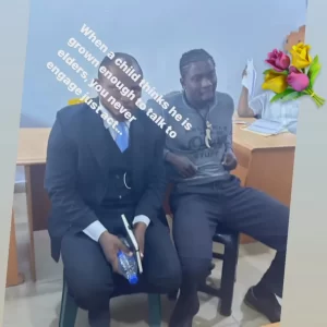 "When A Child Think He's Grown Enough To Talk To Others You Never Engage, Just Act"- Tonto Dikeh Writes As She Drags Verydarkblackman to Police Station