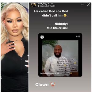 "Clown....He called God, God Didn't call him"- reality Tv star, Nina, tackles Yul Edochie for starting an online church