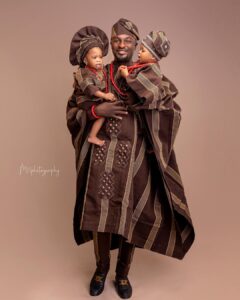 "My Amazing Husband & Cherished Babies, Your Birthday Brings Double Blessings Into Our Lives"- Seyi Edun Celebrates Husband, Adeniyi Johnson And Twins On Their Birthday (PHOTOS)