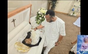 "Your Absence Is Deeply Felt, You Were My Guiding Light"- Actor Tayo Writes As He Buries Wife (VIDEO/PHOTOS)
