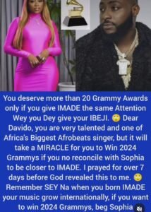    "If You Nor Reconcile With Sophia & Imade, You Can't Win The Grammy"- Uche Maduagwu Tells Davido After Embarking On 7 Days Prayers (DETAIL)