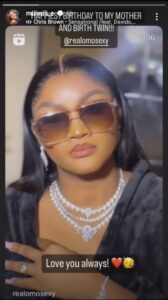 " I Will Always Love You " - Meraiah Ekeinde Celebrates Her Birth Twin And Mother; Actress, Omotola Jalade Ekeinde