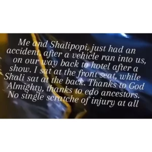 Singer, Shallipopi & Israel DMW Involved In An Accident (VIDEO) 