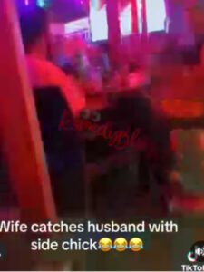 Wife catches her husband with side chick