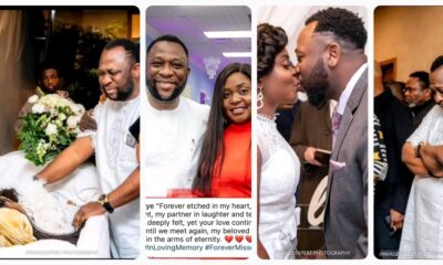 "Your Absence Is Deeply Felt, You Were My Guiding Light"- Actor Tayo Writes As He Buries Wife (VIDEO/PHOTOS)