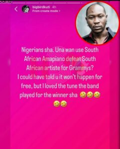Nigerians Cannot Win Grammy Over South Africans With Amapiano Genre" - Singer, Seun Kuti Says; Also Acknowledges Grammy Band For Playing His Late Father's Song