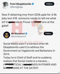 Social Media Wasn't A Menace When You Used It To Address Govt As Vagabond’ – Mr Macoroni Slams Femi Gbajabiamila (DETAILS)