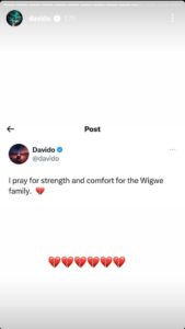 "I'm Weak " - Davido Reacts To Death Of Access Bank CEO Herbert Wigwe, His Wife And Son